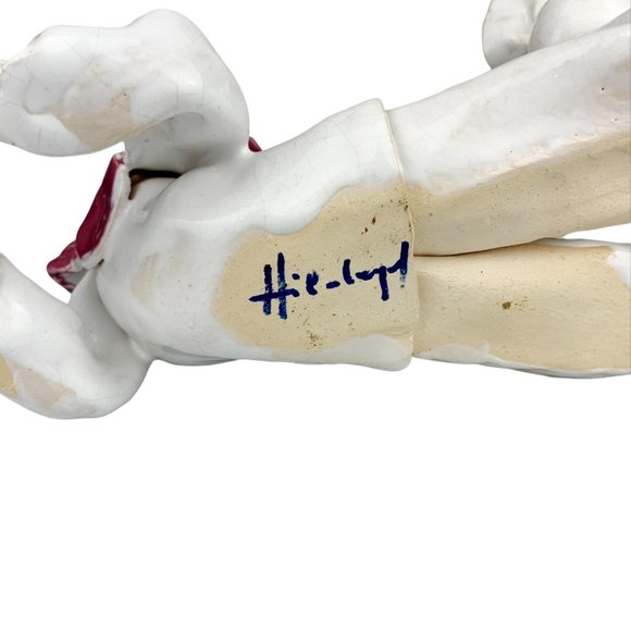 Vtg Studio Art Pottery Clown Sculpture Figurine Whimsical Artist Signed OOAK - Picture 9 of 16